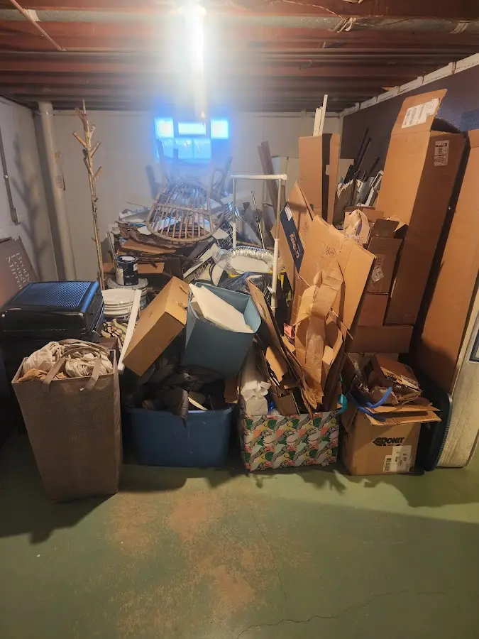 Roll-off dumpster container at job site for Construction Dumpster Rental in Daytona Beach